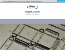 Tablet Screenshot of impact-alliance.com